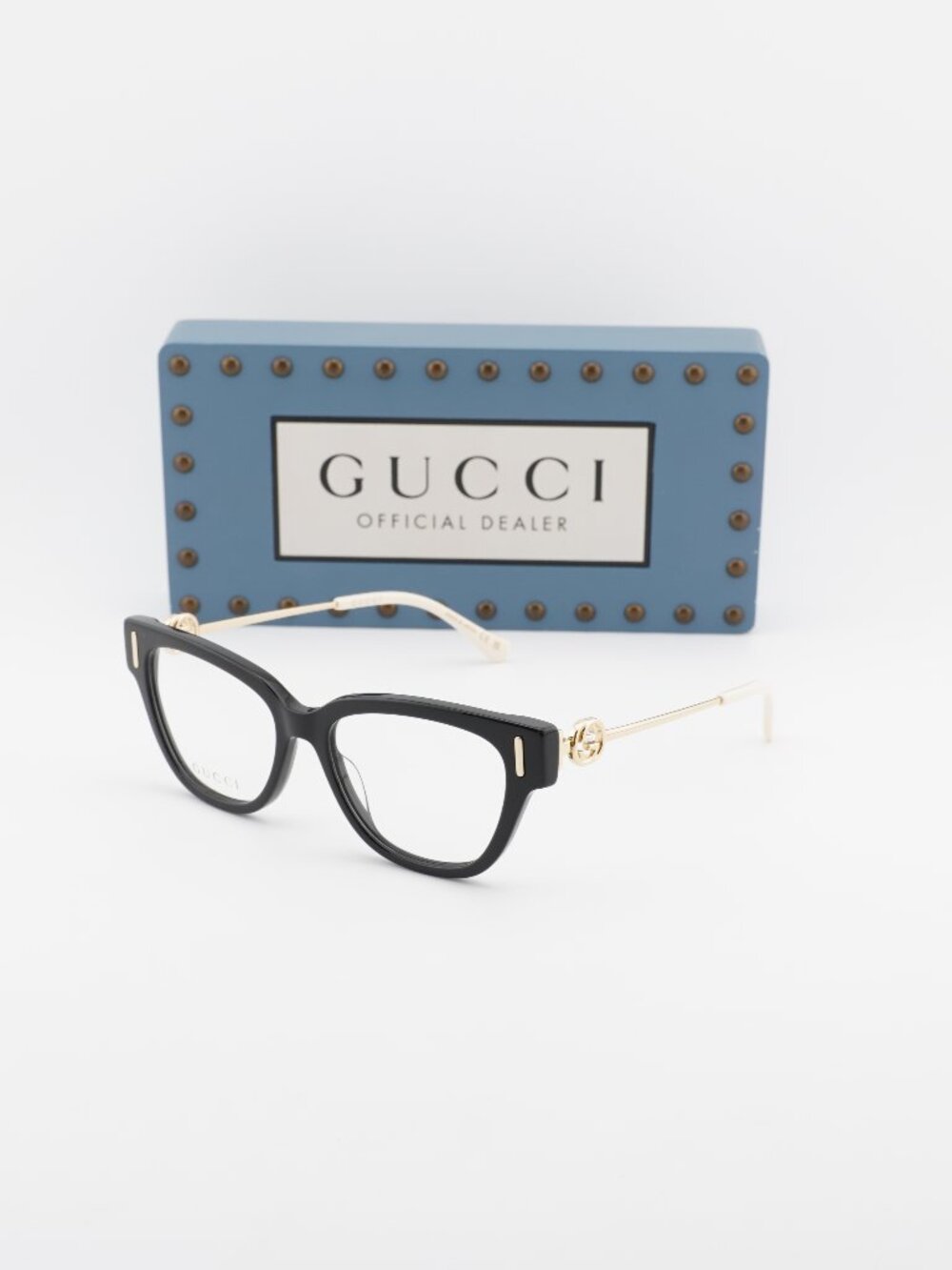 Gucci GG1205O 001 Cat Eye Eyeglasses 52mm - Black